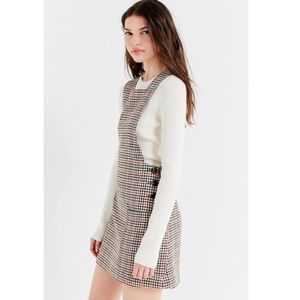 Urban Outfitters Plaid Pinafore Dress